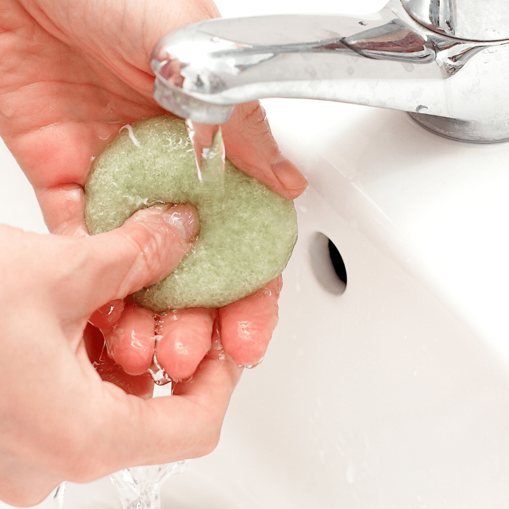 Konjac spons gezichtsreiniging